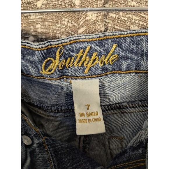 Vintage Y2K‎ Southpole Embroidered Pocket Denim Jeans Women's Size 7 - Picture 8 of 10